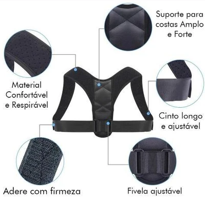 Image of Corretor Postural Ajustável - Reduz Dores nas Costas